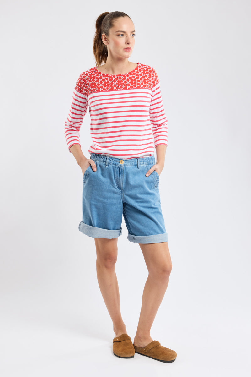 armor-lux-marini-re-fleurie-femme-deauville-coton image 4