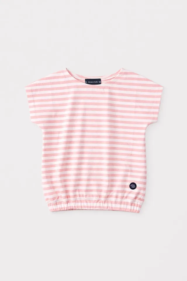 armor-lux-top-ray-kids-t-shirt-coton-enfant-look-marin image 1