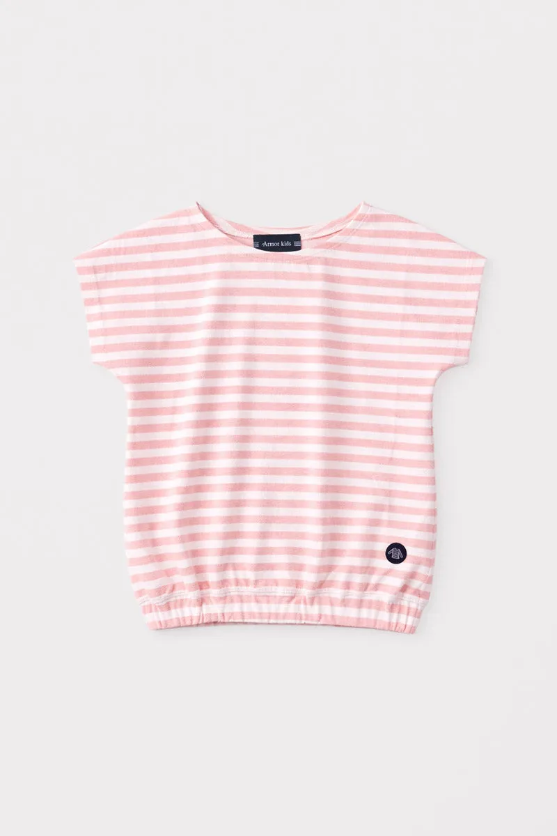 armor-lux-top-ray-kids-t-shirt-coton-enfant-look-marin image 1