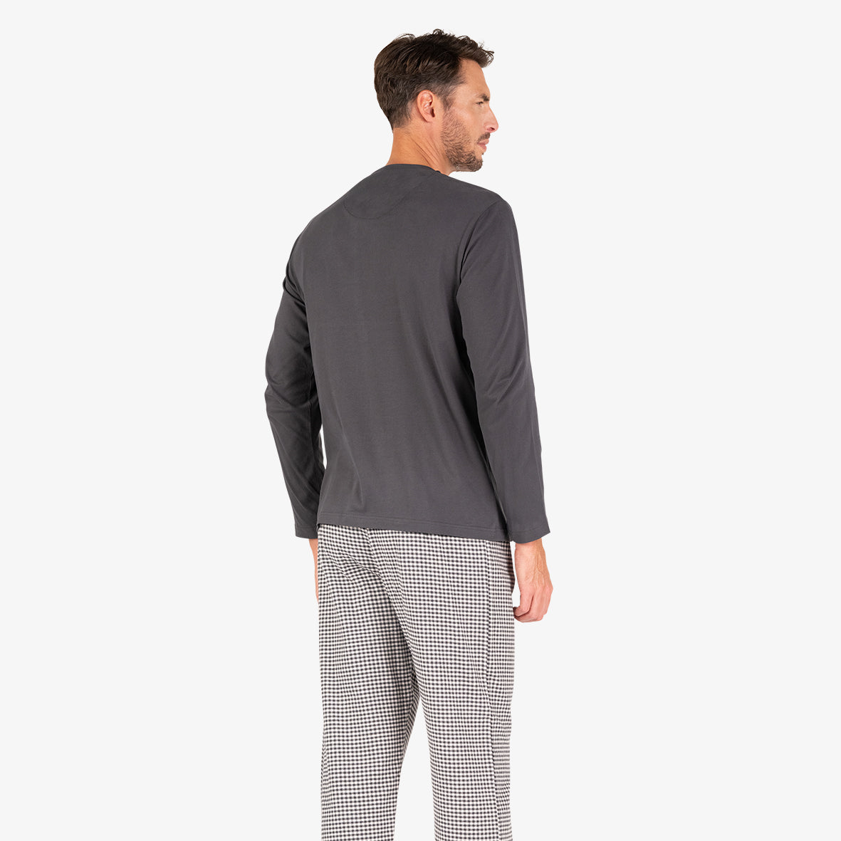 eminence-pyjama-long-homme-jersey-flanelle-col-boutonn image 4
