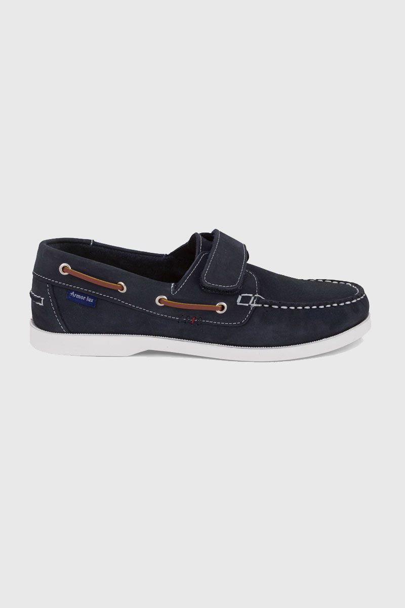 armor-lux-chaussures-bateau-frehalo-homme-cuir-bleu-marine image 4