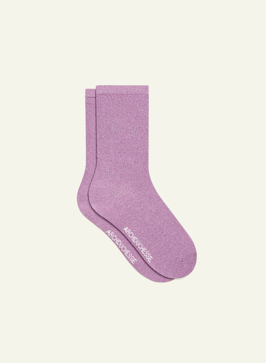 archiduchesse-paillet-e-lilas-chaussettes-courtes-femme-lurex-lilas image 2