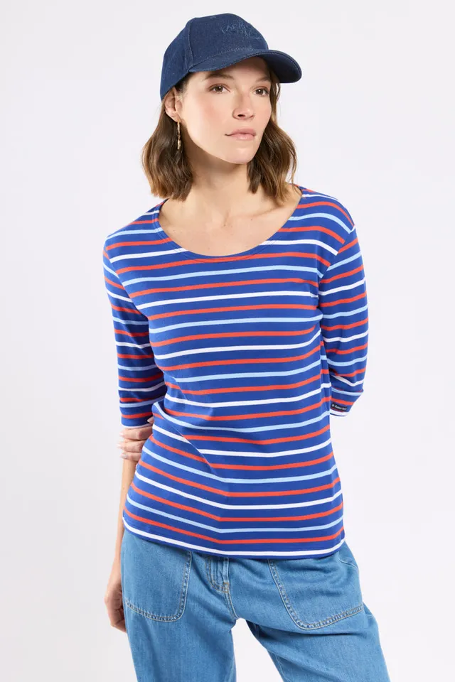 armor-lux-marini-re-tricolore-femme-coton-pais image 1