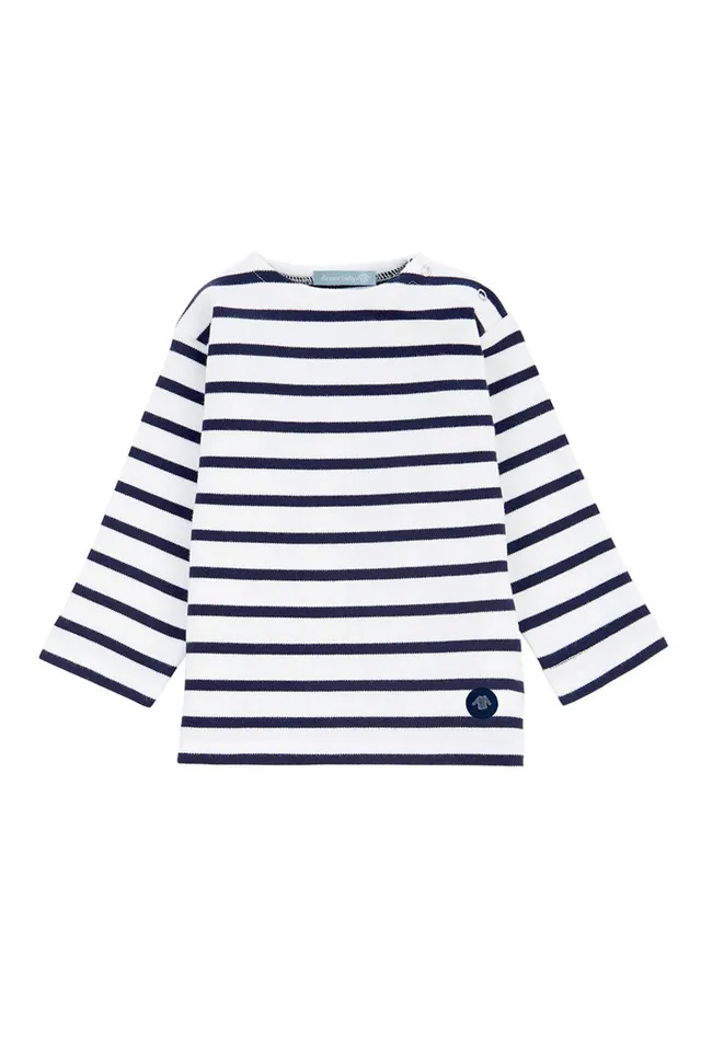 armor-lux-marini-re-loctudy-baby-coton-peign-3-pressions image 1