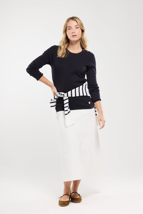 armor-lux-pull-p-cheur-maille-milano-dense-col-rond-boutons-corozo image 4