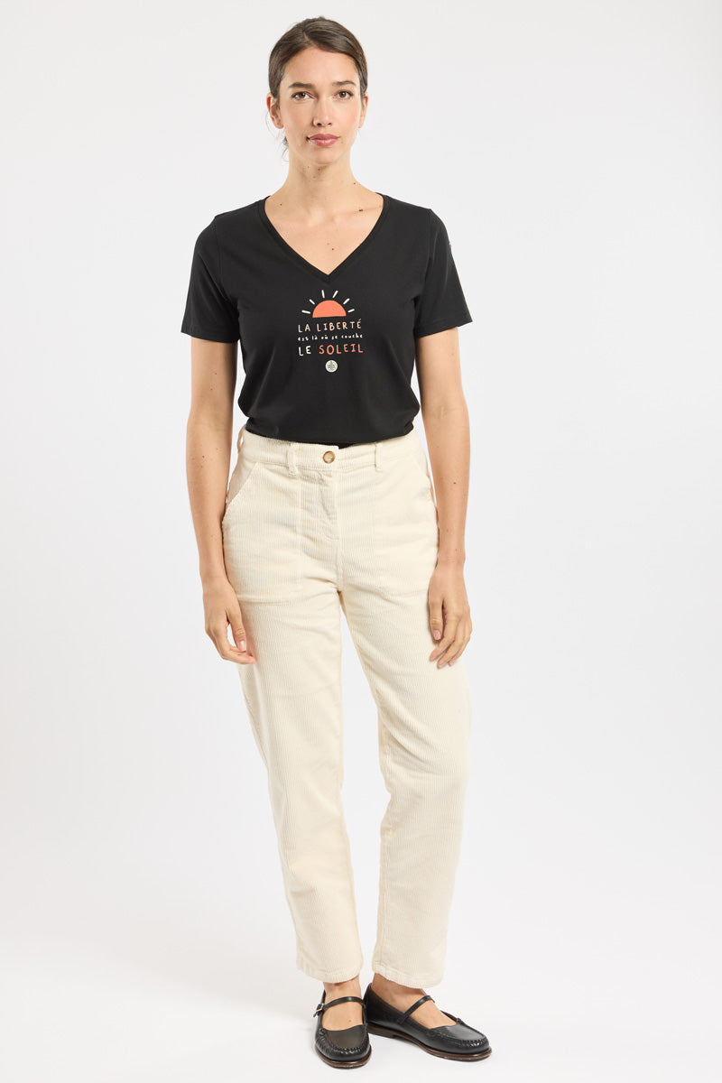 armor-lux-amb-t-shirt-s-rigraphi-femme-col-v image 3