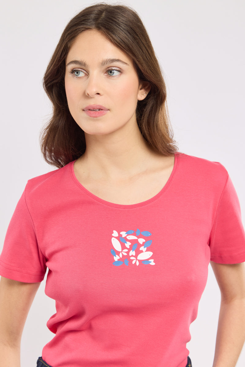 armor-lux-t-shirt-s-rigraphi-femme-coton-l-ger image 2