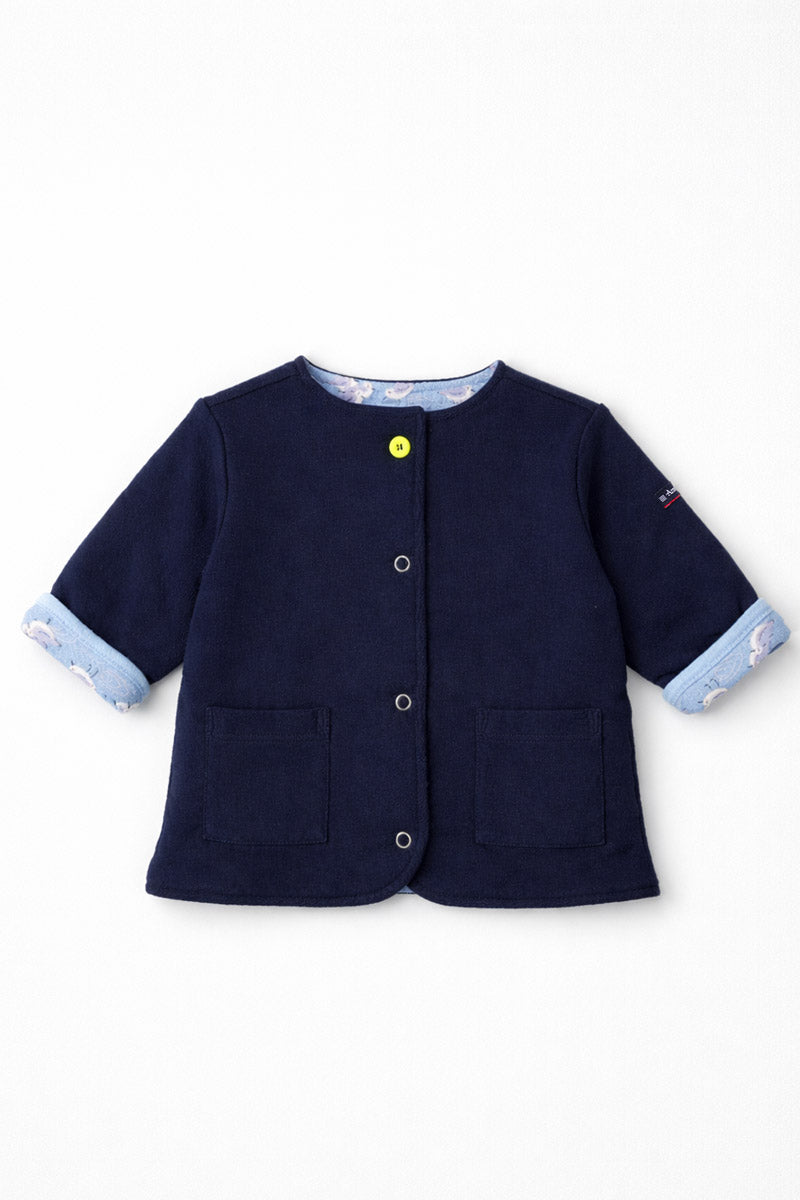 armor-lux-veste-r-versible-baby-molleton-coton-2-en-1-mouettes image 2