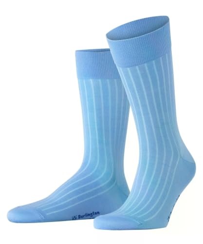 burlington-duke-street-chaussettes-homme-coton-unies-bleu-cornflower-blue-6554-4 image 7