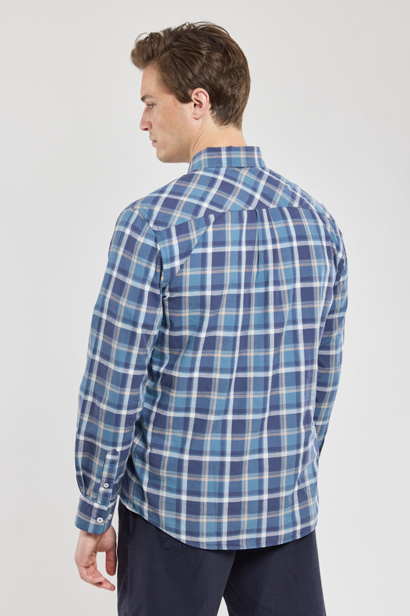 armor-lux-chemise-droite-carreaux-homme-coton-lin image 3