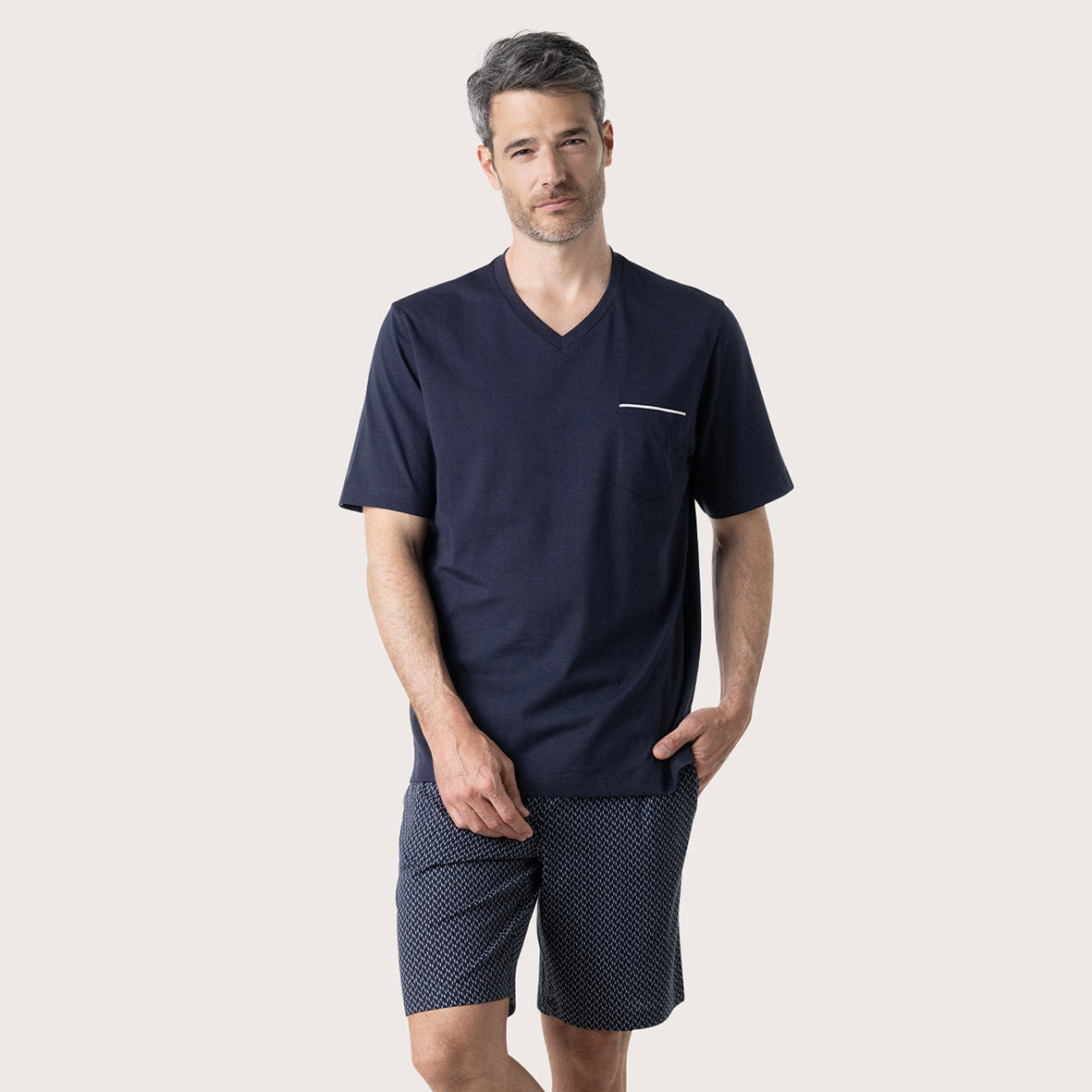 eminence-pyjama-court-homme-business-jersey-coton image 1