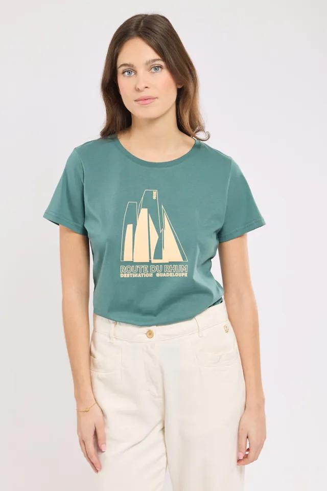armor-lux-t-shirt-femme-route-du-rhum-destination-guadeloupe-coton-2 image 1