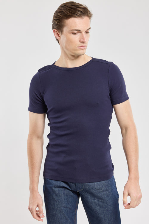 armor-lux-carantec-t-shirt-coton-et-lasthanne-col-brando image 2