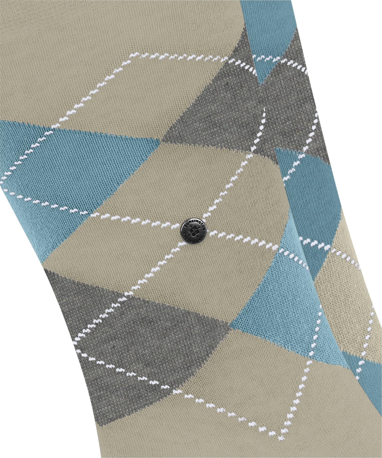 burlington-everyday-argyle-chaussettes-homme-coton-lot-de-2-beige image 4