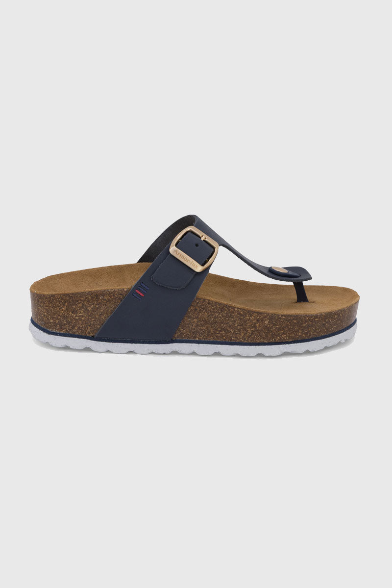 armor-lux-zenith-mules-une-bride-cuir-bleu-marine image 3