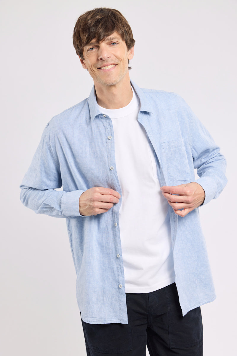 armor-lux-chemise-coupe-confort-homme-coton-et-lin image 5