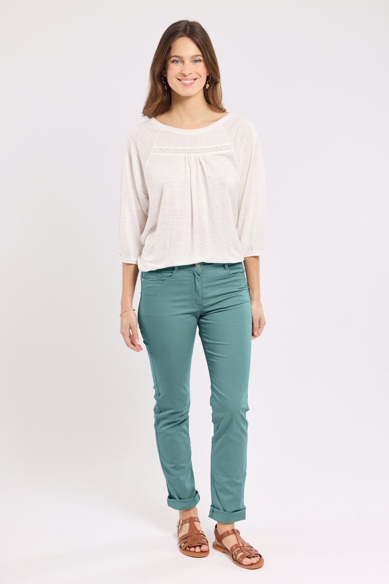 armor-lux-pantalon-coupe-droite-femme-coton-stretch image 1