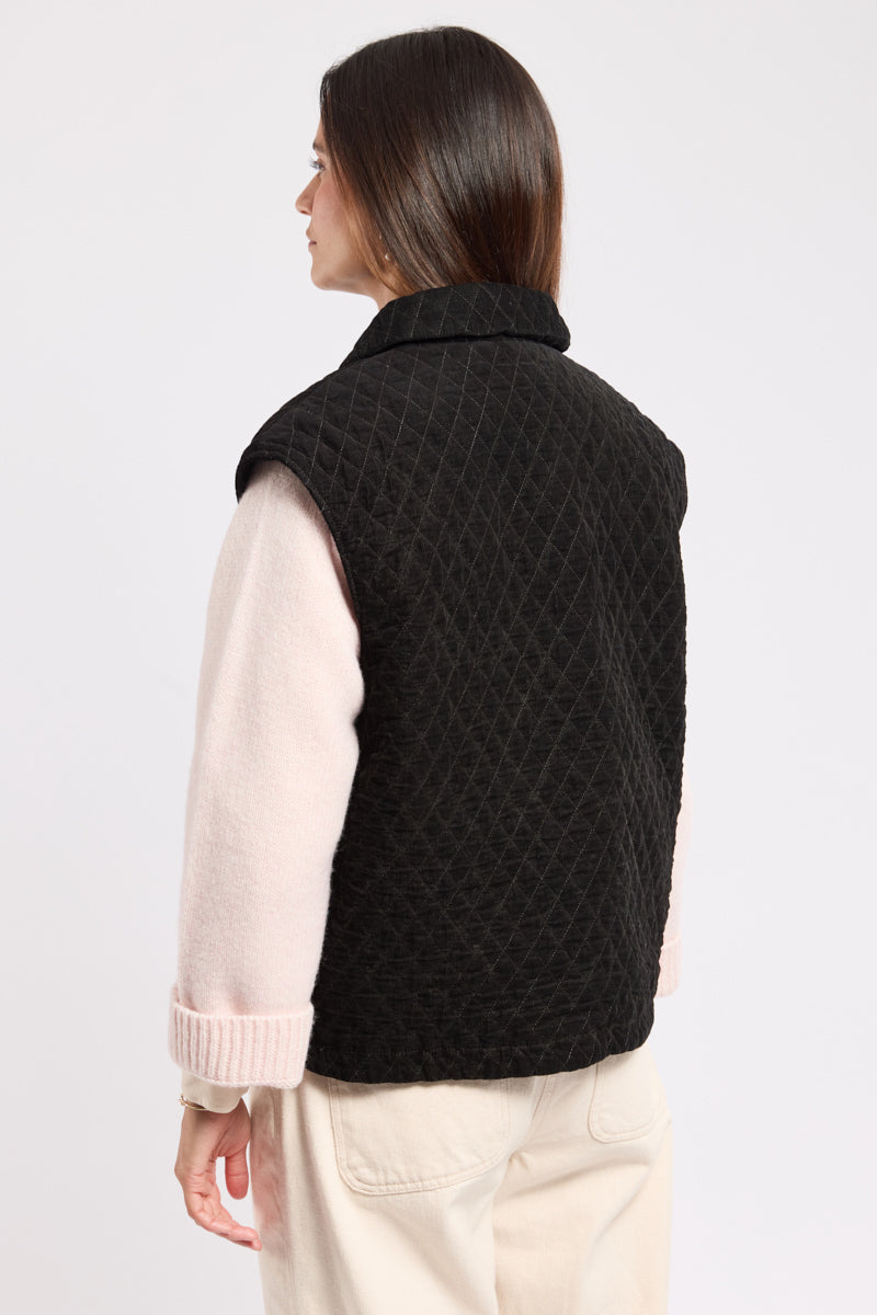 armor-lux-h-ritage-veste-sans-manches-en-velours-matelass-coton-femme image 5