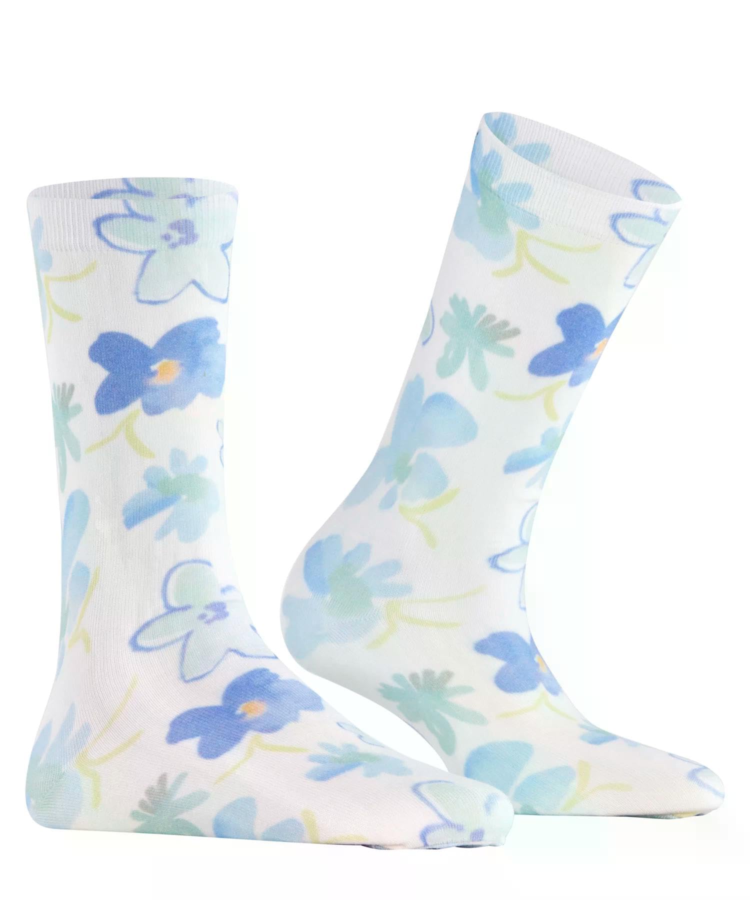 burlington-garden-bloom-chaussettes-femme-coton-fantaisie-blanc-white-2006-36-41 image 4