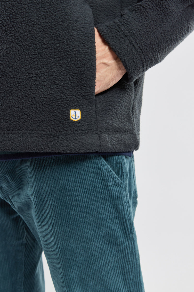 armor-lux-sweat-zipp-unisexe-sherpa-polaire-poches-poitrine image 3