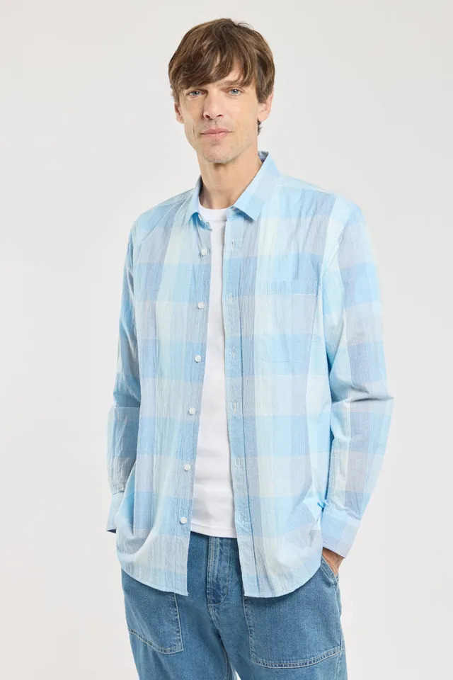 armor-lux-chemise-petits-carreaux-coton-homme-coupe-confort image 1
