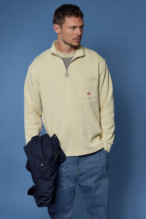 armor-lux-h-ritage-sweatshirt-col-zipp-coton-pais-homme image 2