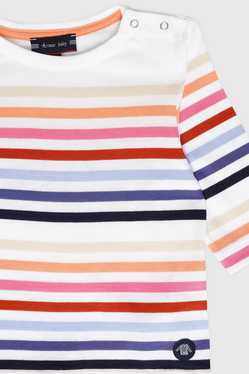 armor-lux-marini-re-b-b-7-couleurs-coton-manches-longues image 3