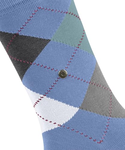 burlington-queen-chaussettes-femme-coton-fantaisie-argyle-bleu-deep-sea-6542-36- image 8