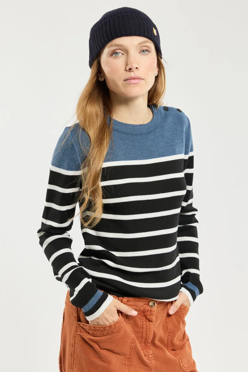 armor-lux-briac-pull-marin-femme-ray-100-laine-m-rinos image 1