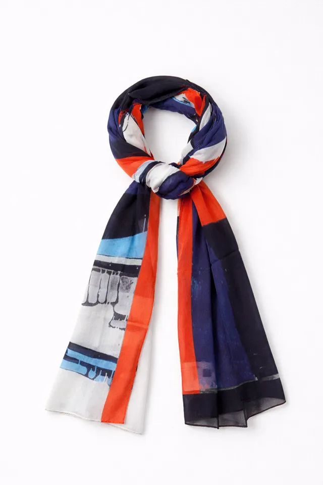 armor-lux-foulard-bateau-foulard-coton-70x180cm-motif-bateau image 1