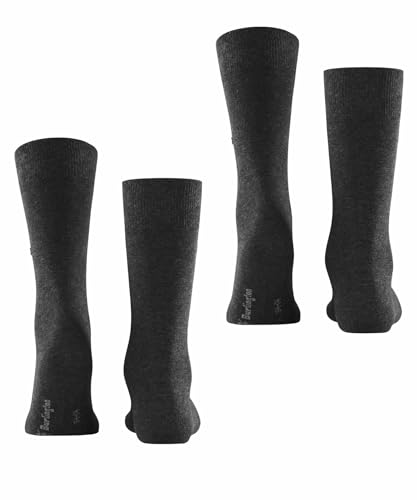 burlington-everyday-chaussettes-homme-coton-lot-2-paires-gris-anthracite-40-46 image 8