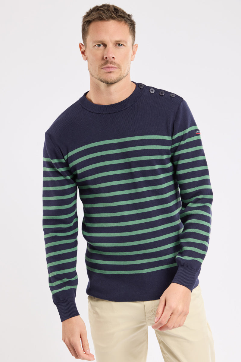 armor-lux-pull-marin-ray-groix-homme-coton-boutons-corozo image 5