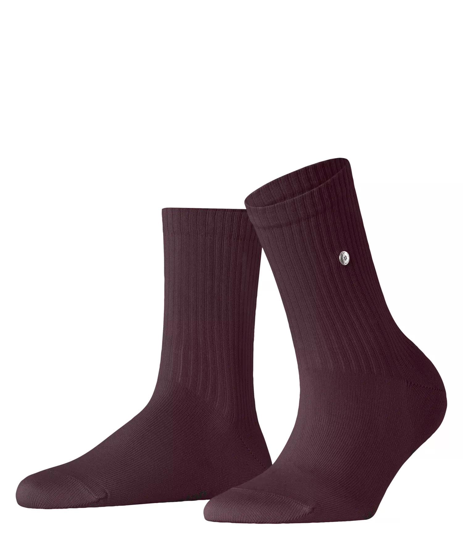burlington-fleet-street-femme-chaussettes-coton-unies-rouge-claret-8375-36-41 image 1