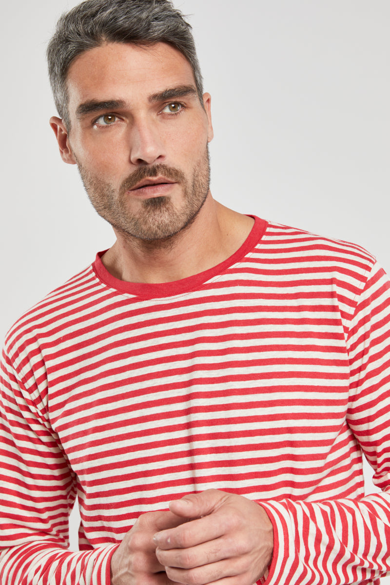 armor-lux-marini-re-h-ritage-homme-coton-lin-fines-rayures image 2