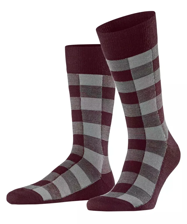 burlington-chaussettes-buffalo-check-laine-vierge-opaque-homme image 1