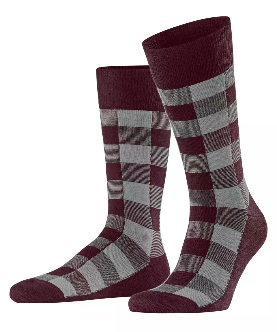 burlington-chaussettes-buffalo-check-laine-vierge-opaque-homme image 1
