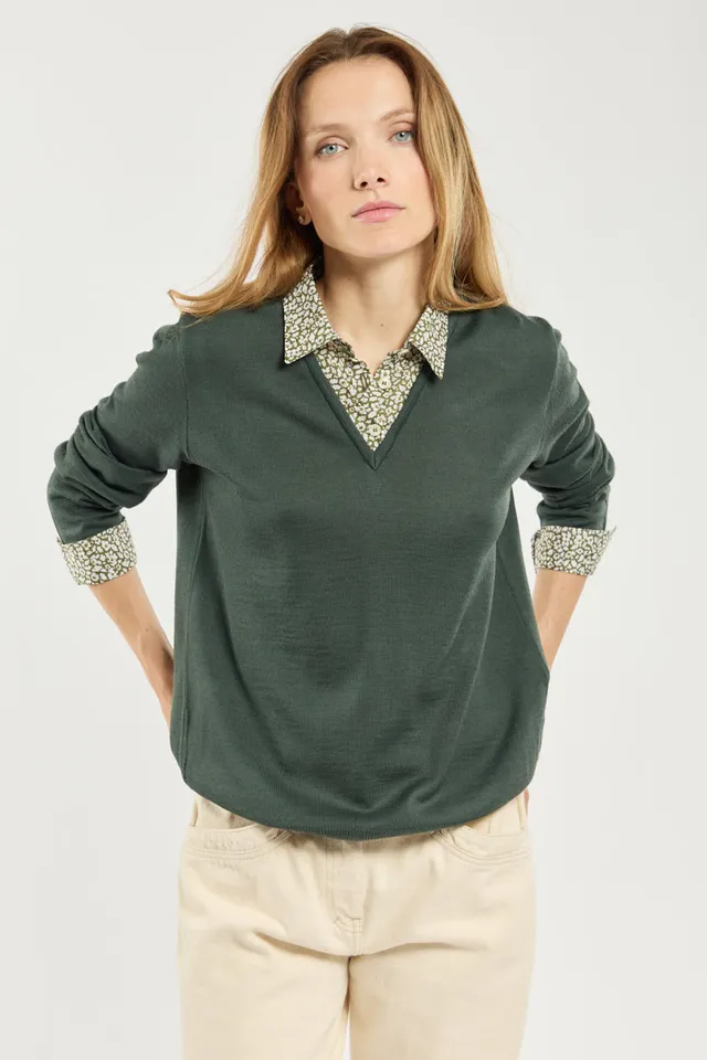 armor-lux-pull-trompe-l-il-femme-laine-50-laine image 1