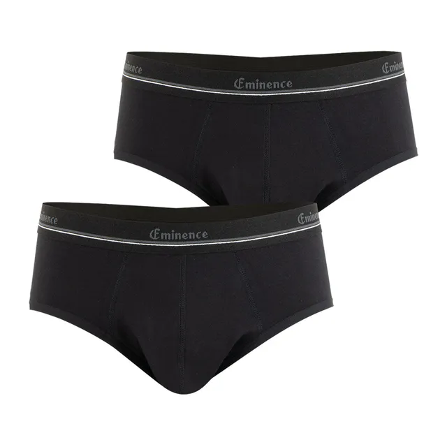 eminence-s-r-nit-lot-de-2-slips-homme-fuites-urinaires-noir image 1