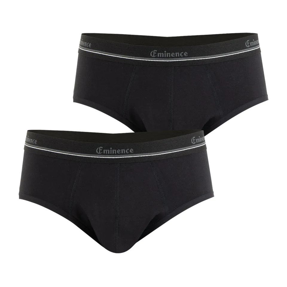 eminence-s-r-nit-lot-de-2-slips-homme-fuites-urinaires-noir image 1