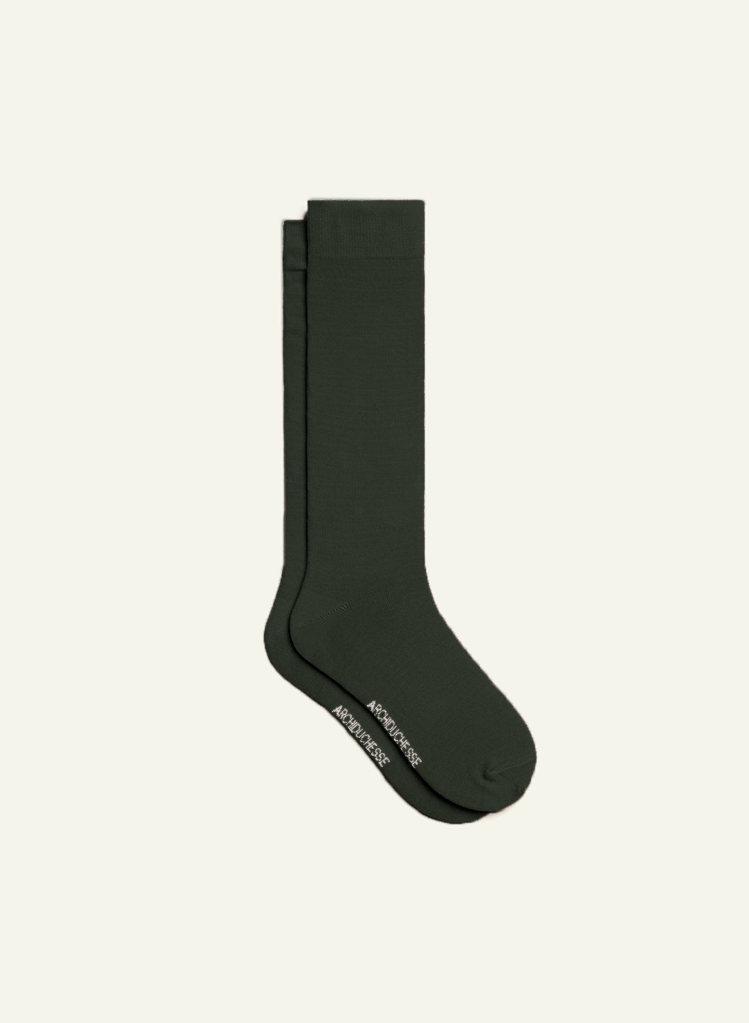archiduchesse-de-ville-en-kakimini-chaussettes-coton-mi-mollet image 2
