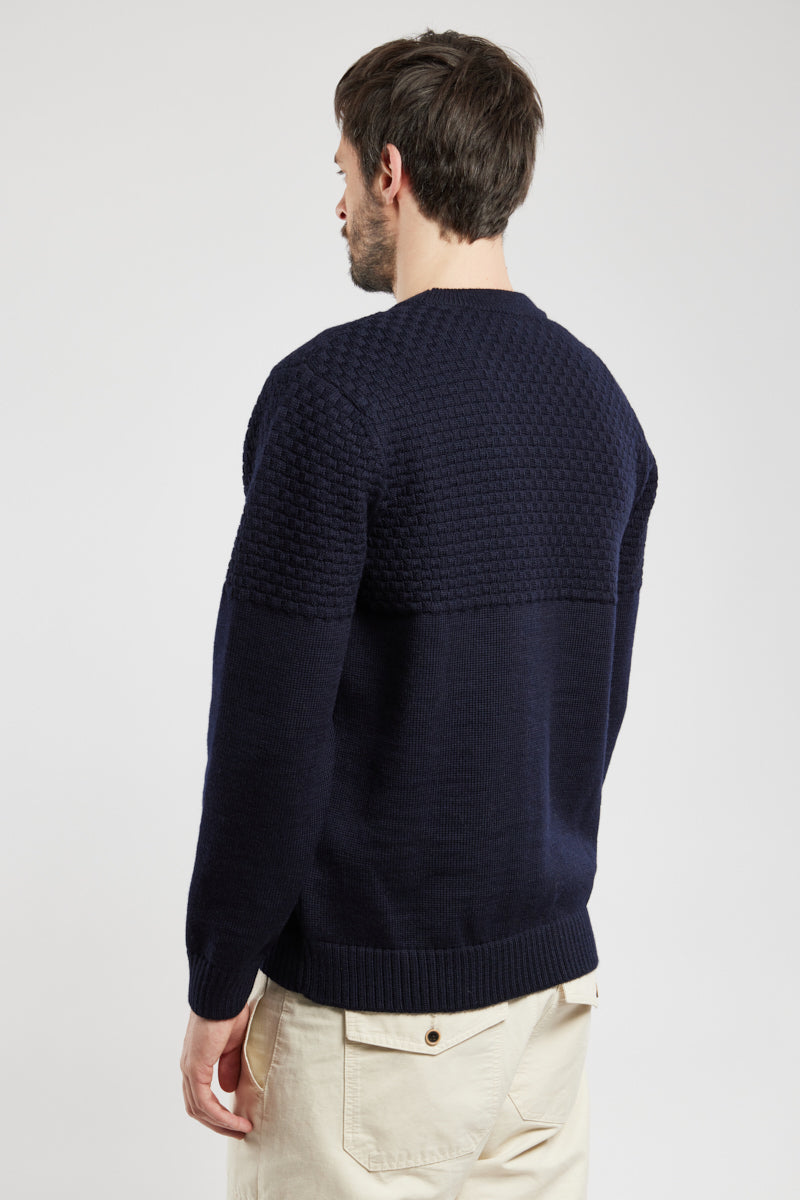 armor-lux-pull-jeu-de-maille-damier-homme-100-laine-h-ritage image 3