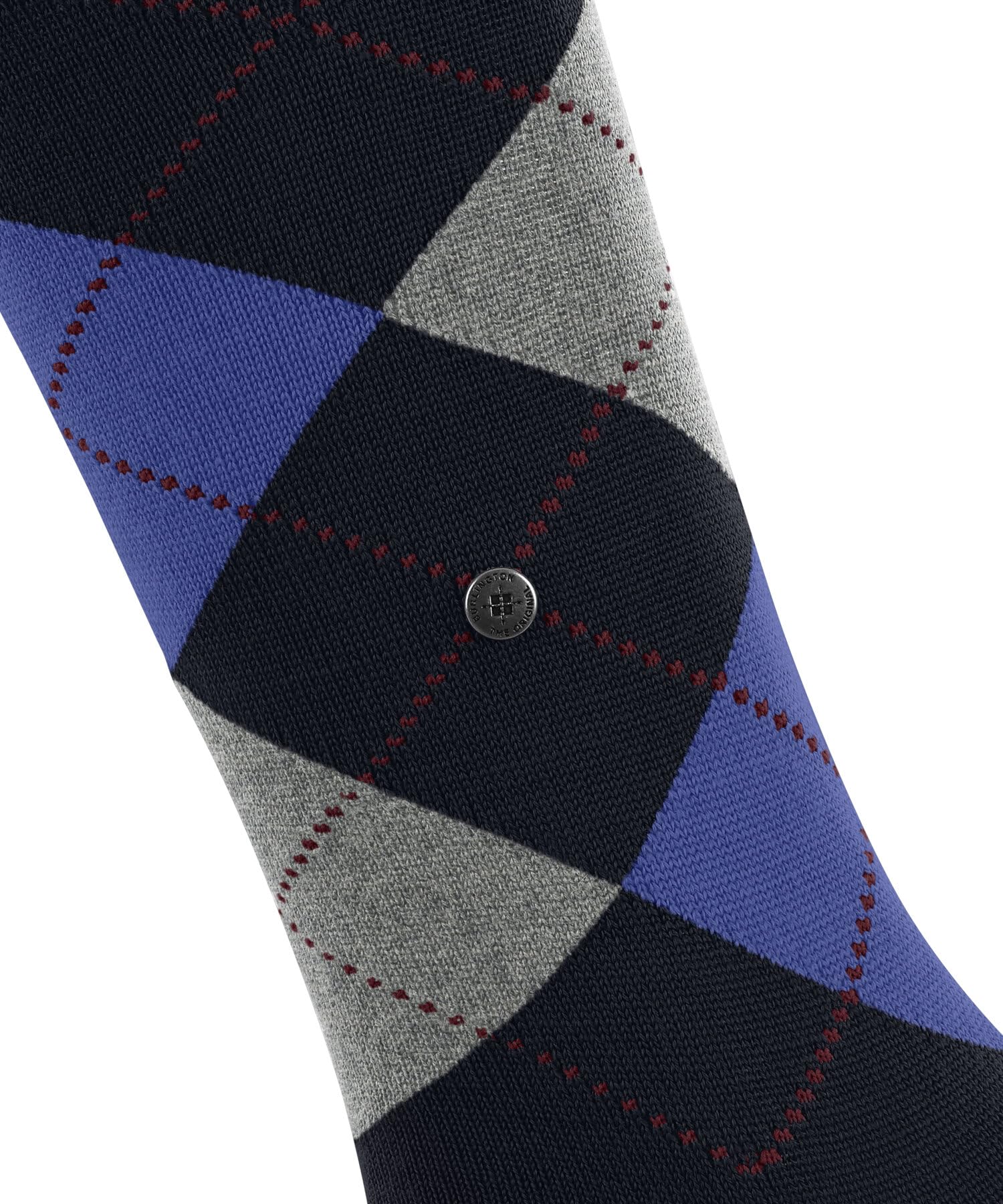 burlington-marylebone-chaussettes-hautes-femme-laine-bleu-marine image 3