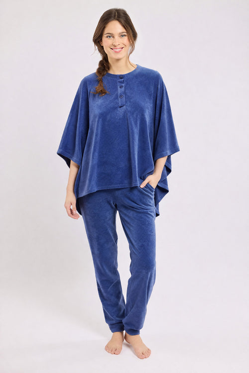 armor-lux-poncho-homewear-velours-80-coton-20-polyester image 2