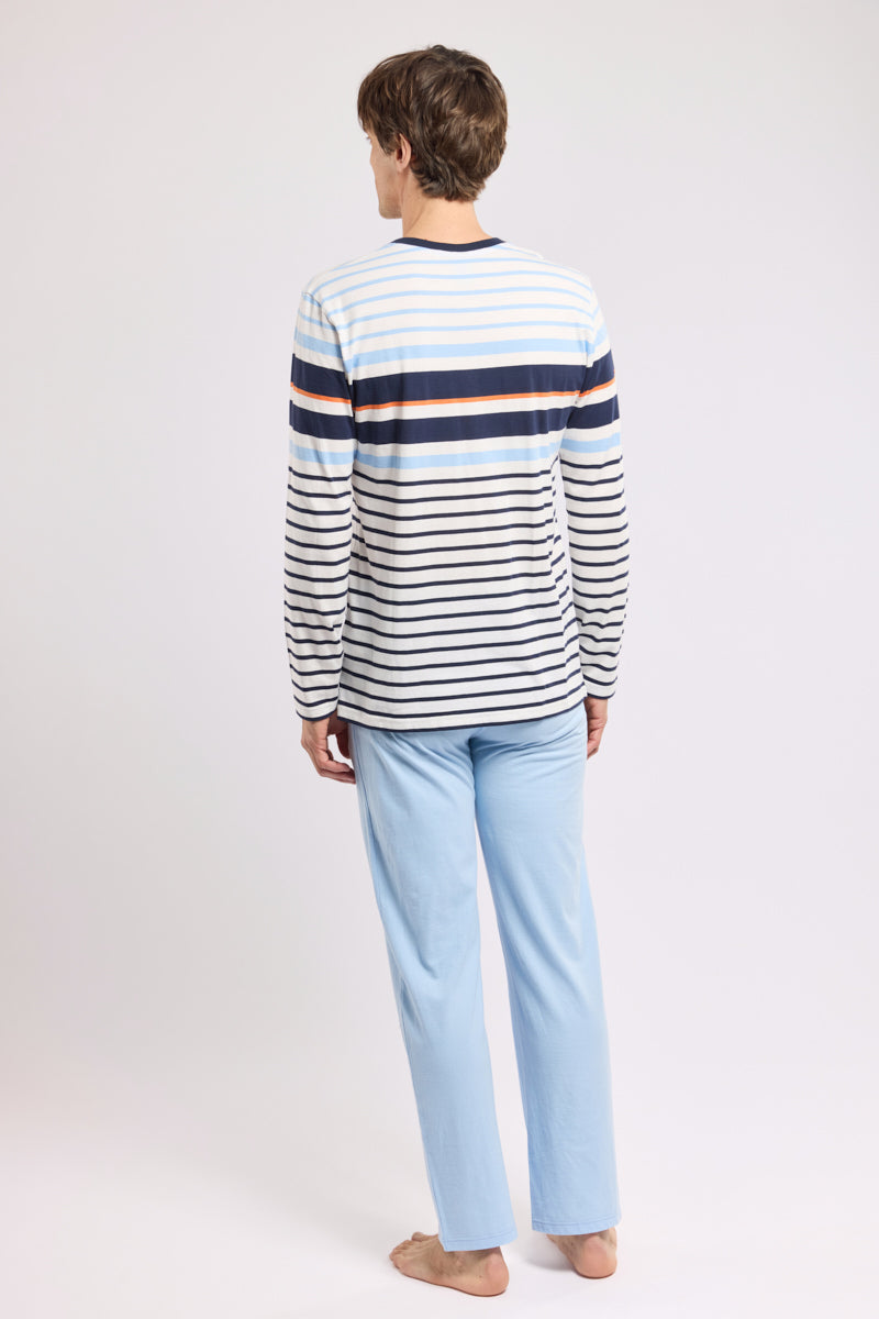 armor-lux-pyjama-ray-homme-coton-l-ger-jersey image 4
