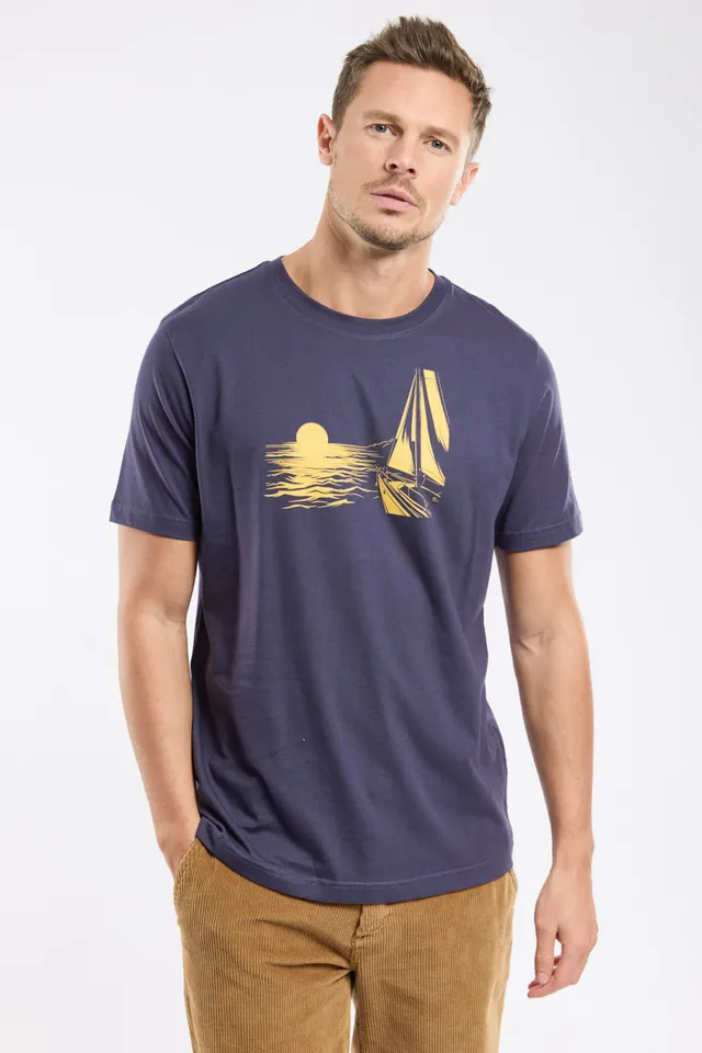 armor-lux-t-shirt-homme-s-rigraphi-coton-l-ger-col-rond image 1