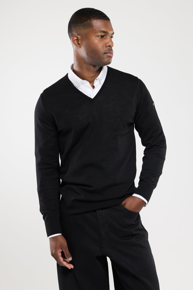 armor-lux-noyal-pull-col-v-homme-laine-m-rinos image 3