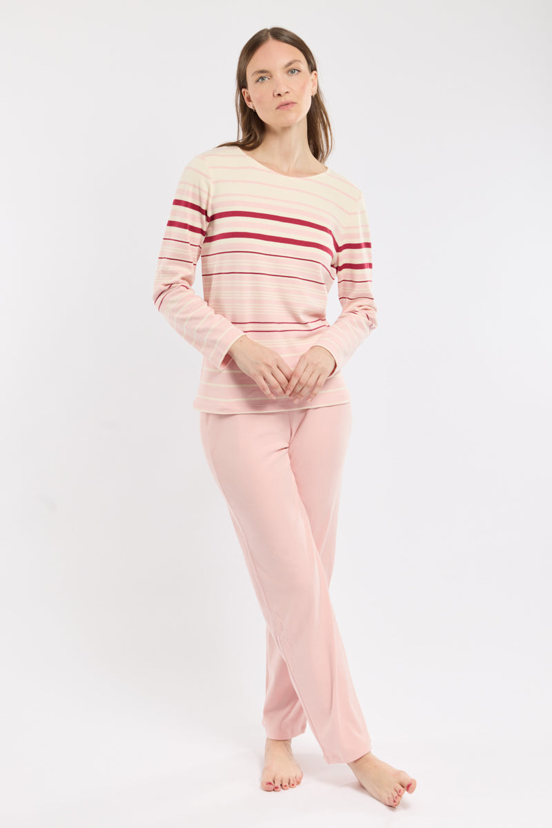armor-lux-pyjama-ray-femme-coton-pais-2-pi-ces image 1