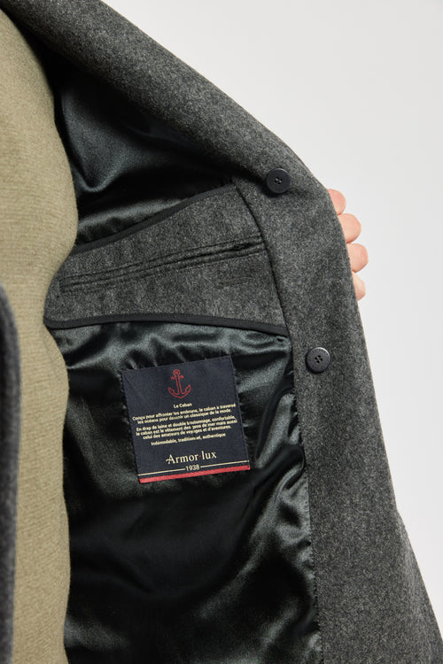 armor-lux-caban-kermor-homme-100-laine-long-double-boutonnage image 6