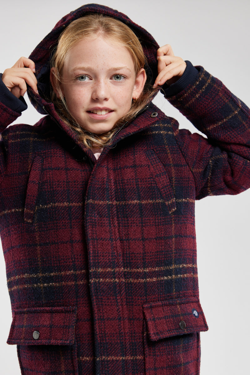 armor-lux-duffle-coat-carreaux-kids-drap-de-laine image 3