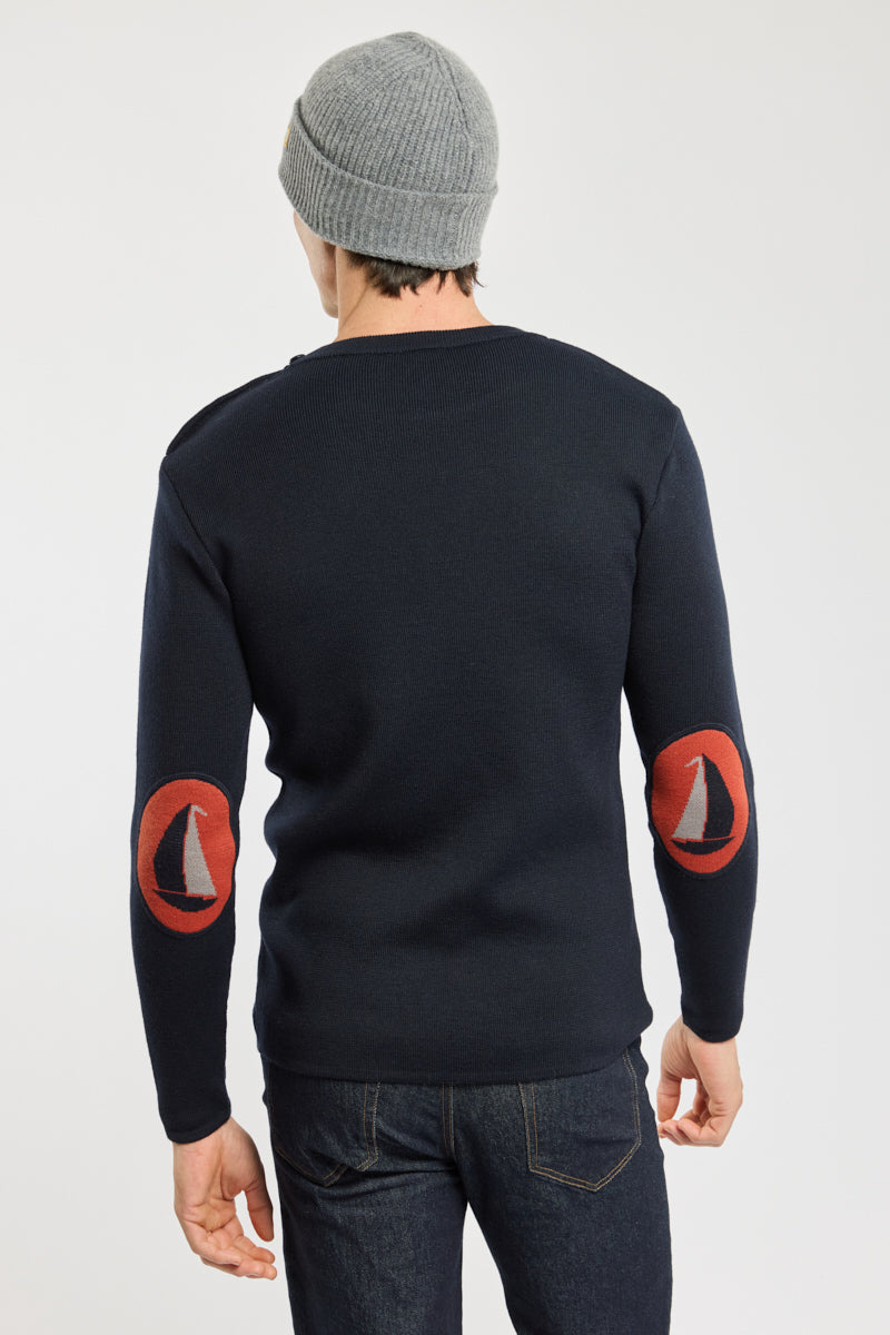 armor-lux-pull-marin-deauville-homme-laine-coudi-res-bateau image 4